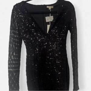 Fashion nova Black bodycon Sequin Dress